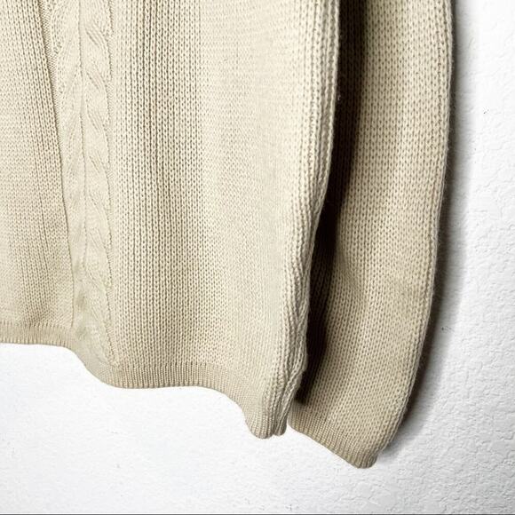 Vintage Meister Knit Fisherman Cable Knit 100% Wool Sweater Austria Grandpa - Picture 4 of 10